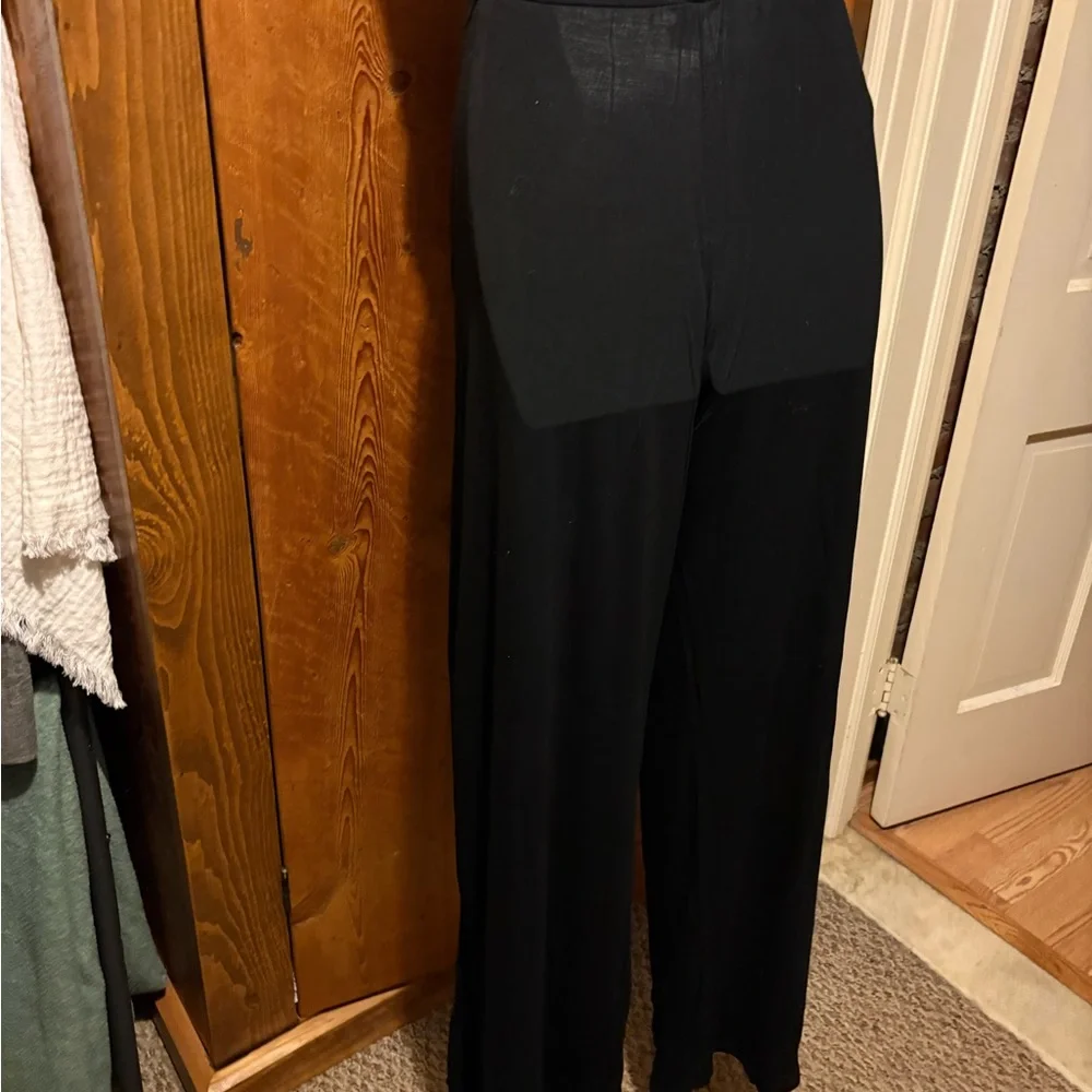 7th Ray Black Wide Leg Women's Pants - Picture 10 of 13